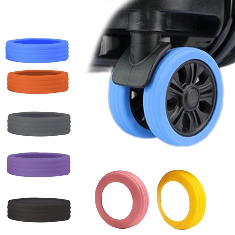 

8 шт., силиконовые чехлы для чемоданов, с шумоподавлением