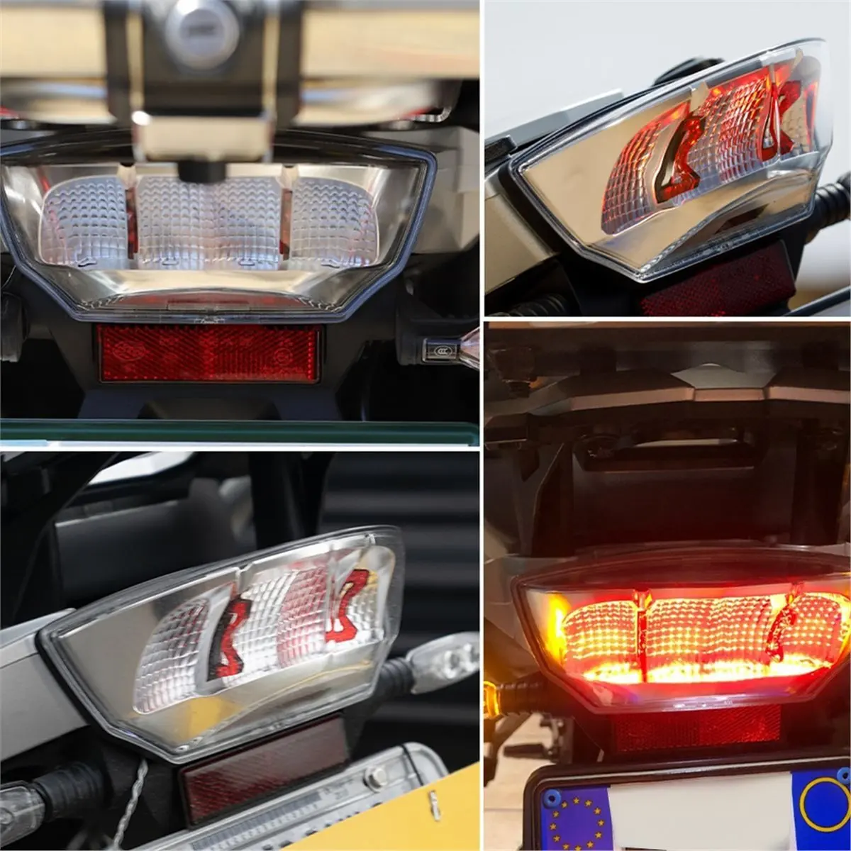 AA19 Motorcycle Rear Taillight Assembly Integrated Brake Stop Lamp Indicator for R 1200 R1200GS ADV R1250GS Adventure