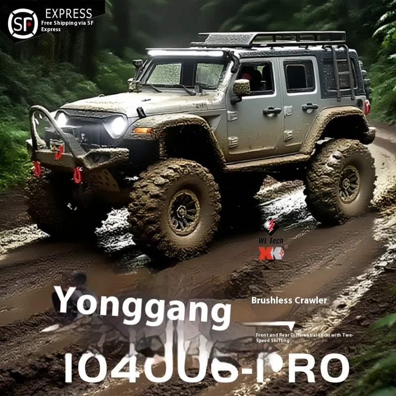 Weili 104006 Pro 1:10 Brushless Front Rear Differential Lock Remote Control Electric 4wd Off Road Vehicle Climbing Vehicle Rc