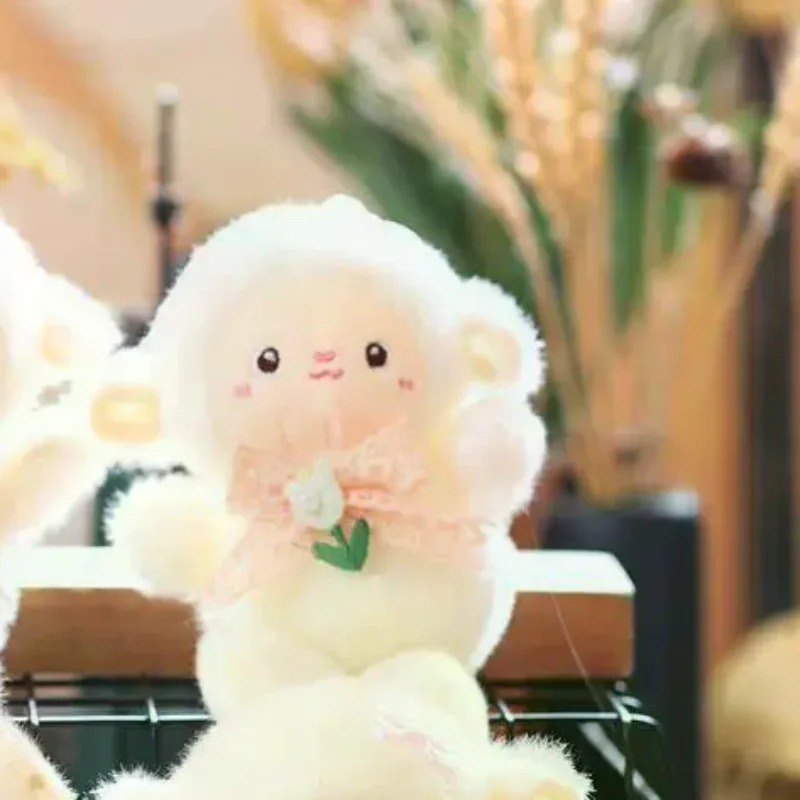 Fluffy Sheep Plush Keychain Soft Fuzzy Touch Lightweight Bag Pendant Cute Key Decor for Ladies Handbag Ornament