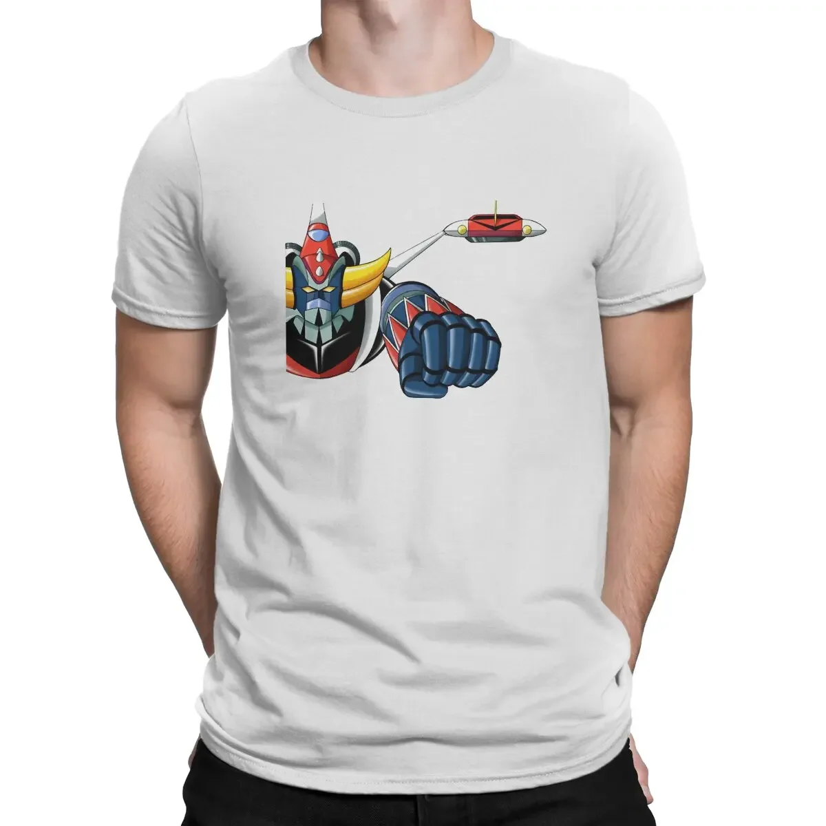 Fly Classic UFO Robot Goldrake Grendizer Anime Men T Shirt Punk Crewneck TShirt Harajuku Tops tshirts for mens designer clothes