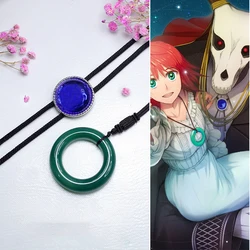 The Ancient Magus' Bride Maho Tsukai No Yome Hatori Chise Cosplay Necklace Jade Pendant Elias Ainsworth Anime Cosplay Accessory