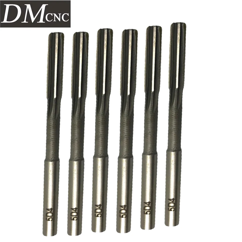 Alargador de haste reta d4 de alta precisão, 1 peça, reamer de máquina hss de flauta curta, marca clássica, tolerância apertada