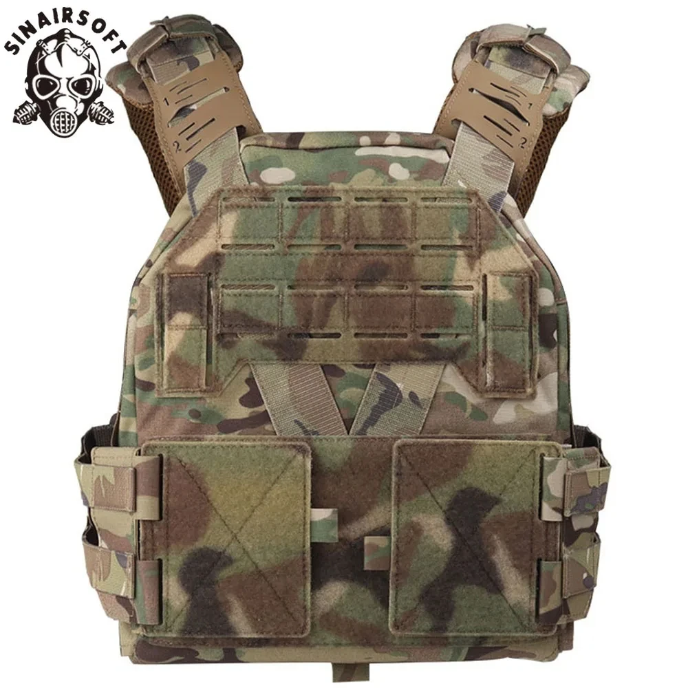 New KZ Plate Carrier Low Profile Quick Release Cummerbund Buckle Padded Shoulder Strap Paintball Airsoft Hunting Vest