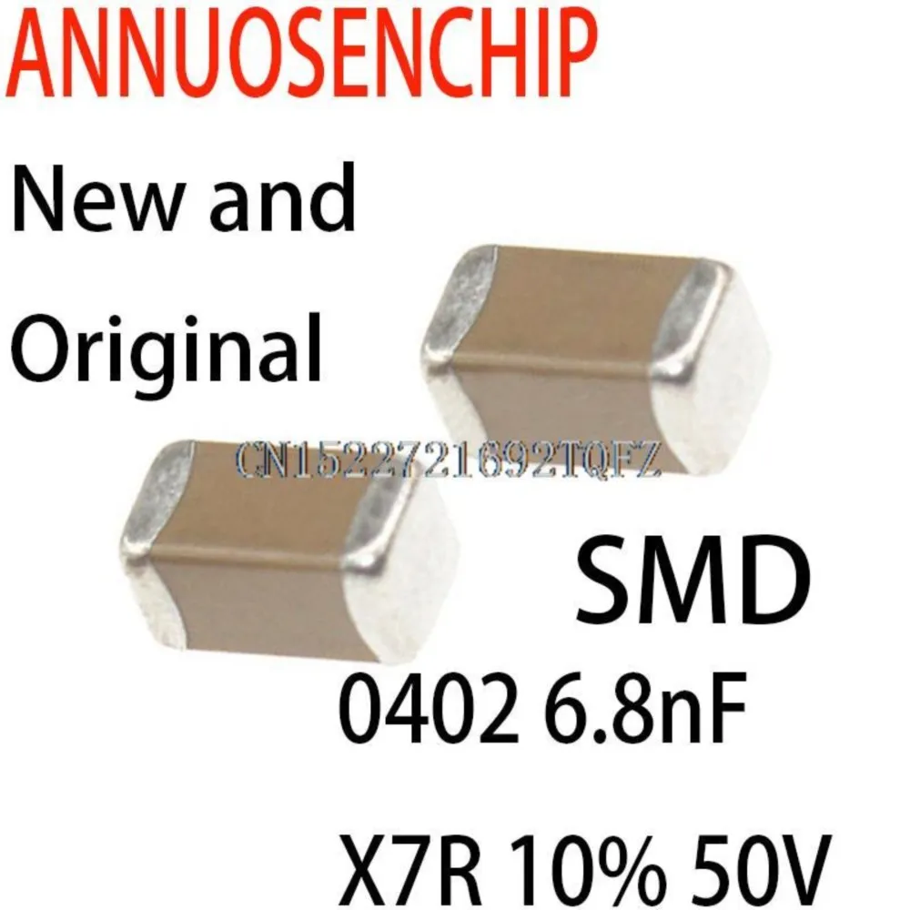 10000PCS New and Original  Error  (1005) smd chip capacitor 0402 6.8nF X7R 10% 50V