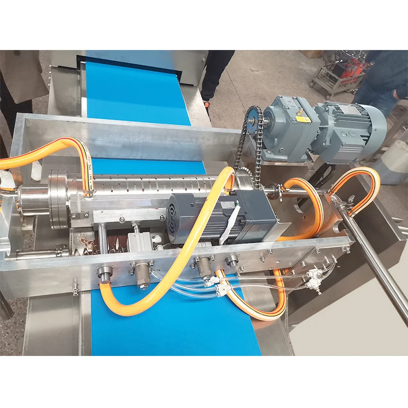 LST Automatic Chips Depositing Line , 400-1200mm Width Chocolate Chips Drops Buttons Depositor Machine