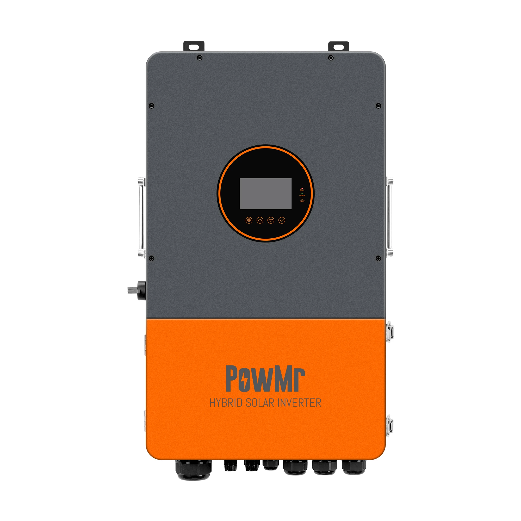 

PowMr 12KW 48V Hybrid Inverter 110VAC Pure Sine Wave Dual MPPT MaxPV 450V IP65 Waterproof For Li Lead-acid Battery CAN/USB/RS485