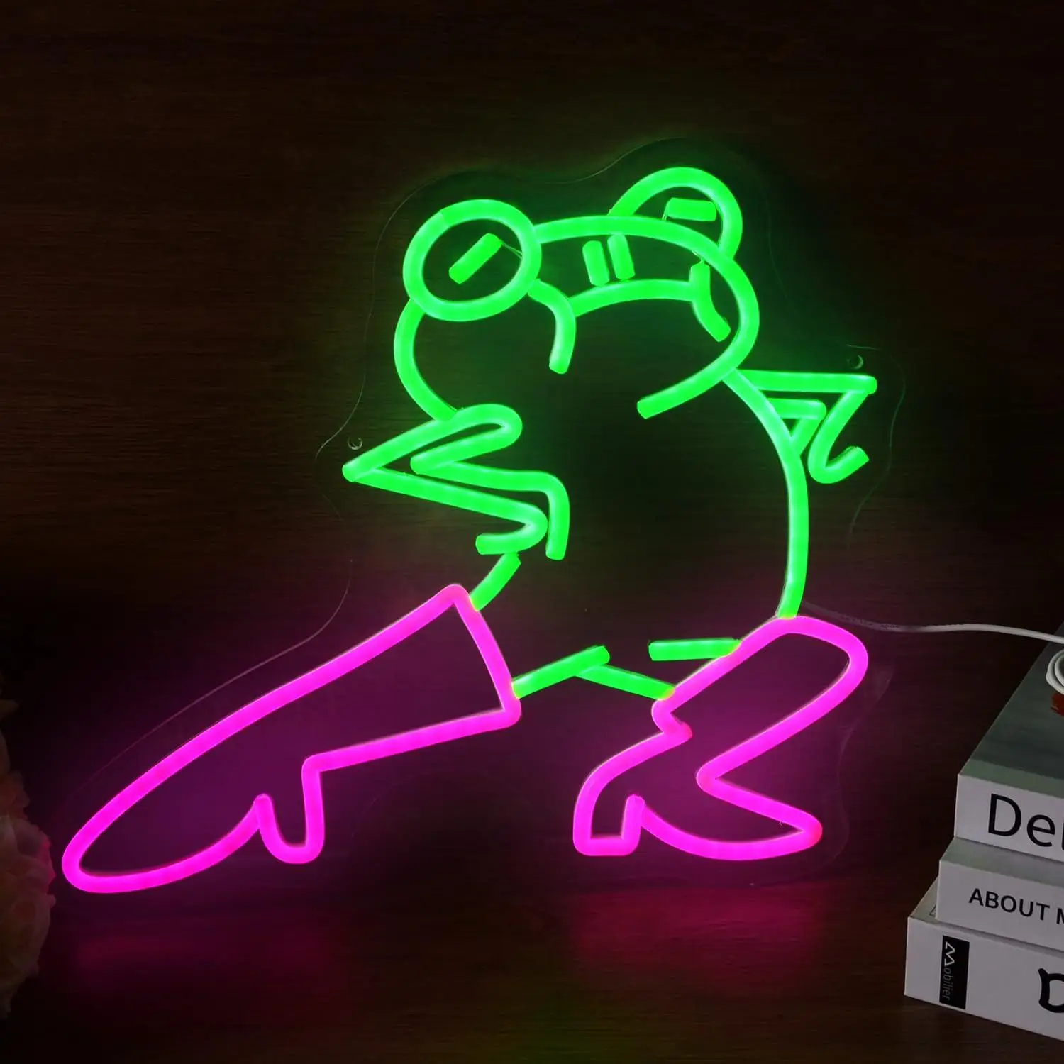 

Sexy Long-Legged Frog Neon Sign Funny Frog LED Neon Lights for Kids Bedroom Nursery Man Cave Birthday Party Bar Wall Decor Gifts