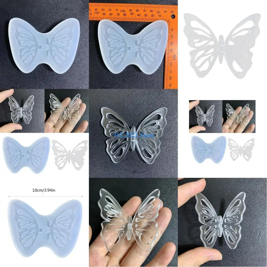 

G5GC Stereo Big Butterfly Ornament Decoration Mold for Resin Casting Jewelry Making