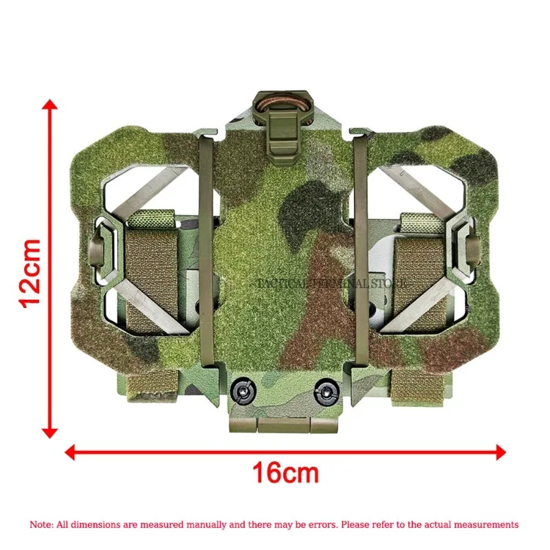 Tactical Navigation Board Molle Mount Mobile Phone Carrier Universal Map Smartphone Folding Alloy Holder Hunting Airsoft Gear