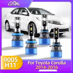 LSlight LED Car Headlight Bulb CSP 110W 15000LM 12V High Powerful For Toyota Corolla 2014 2015 2016 Replace Auto Front Headlamps