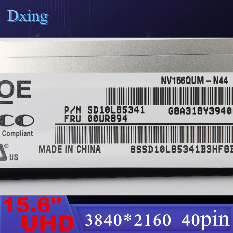 Imagem -02 - Tela do Laptop Lcd para Lenovo T570 T580 P51s P52s 20h9 20ha 20l9 20la 20hb 20hc Uhd4k 3840x2160 40pin Nv156qum-n44 15.6