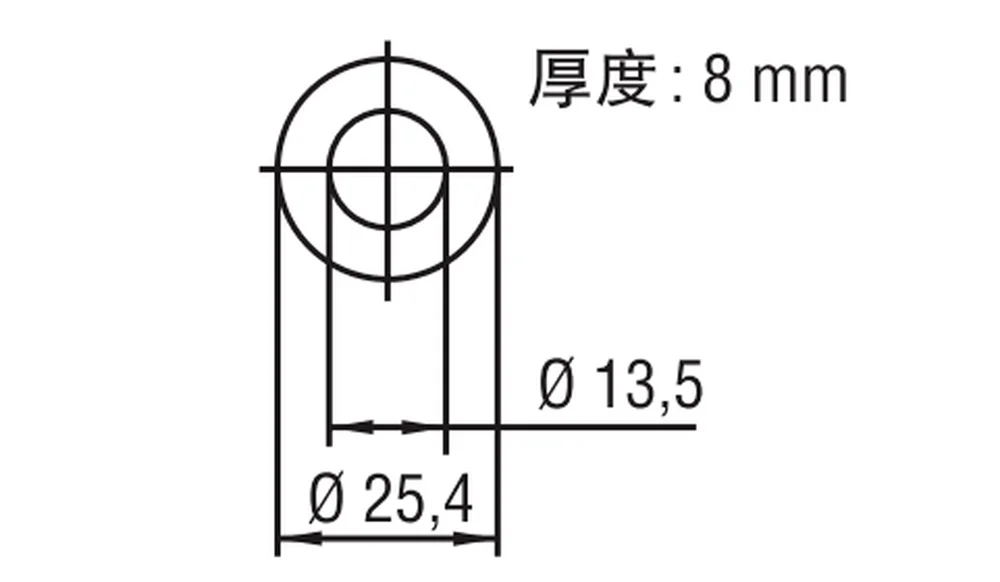 Magnetostrictive displacement sensor hydraulic cylinder magnetic ring 201542-2