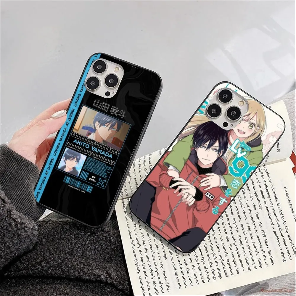 Loving Yamada Akito Mobile Phone Case for iPhone 15 14 13 12 11 XS X 8 7 6 Plus Mini Pro Max SE 2022 Black Phone Cover Funda