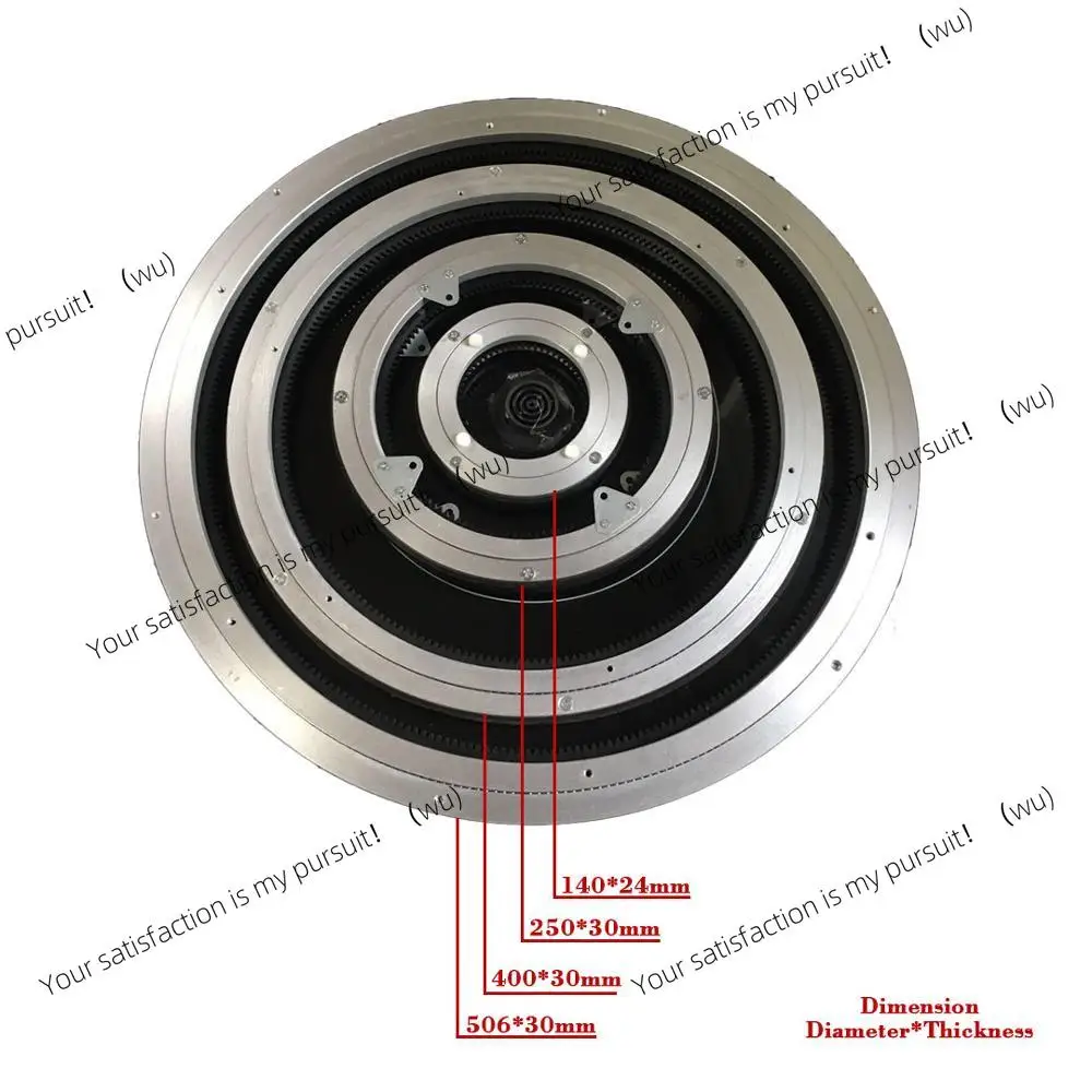 

ZOCI 250Mm aluminum alloy turntable, motor speed 220V, diameter 3RPM, suitable for dining tables, display turntable