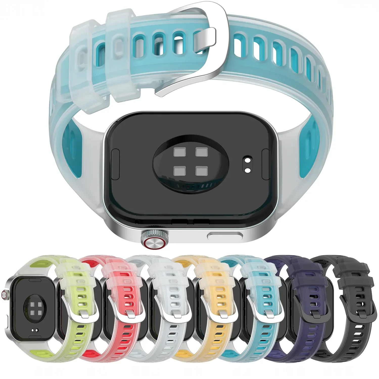 Soft Silicone Replacement Strap for Redmi Watch 6 5 4 Soft Jelly Translucence  Wristband Bracelet Redmi Watch 5 Band Accessories