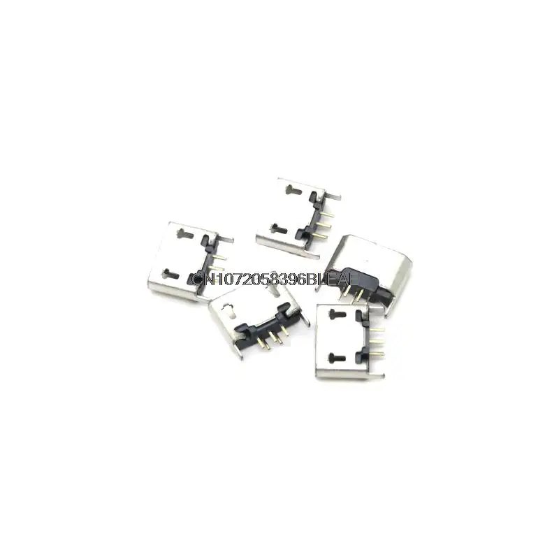 10PCS Micro Socket Connector Type B Female Placement SMD DIP DNIGEF USB Charging Connectors 2PIN SMD/DIP USB 5 Pin SMT