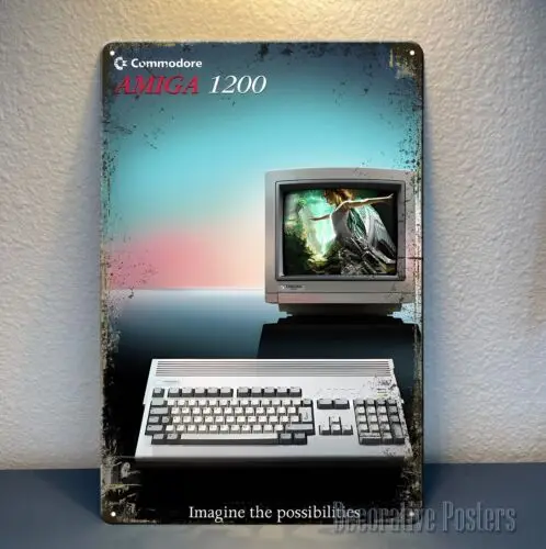 Commodore Amiga 1200 Ad Retro Video Game Metal Poster - 20x30cm  Sign