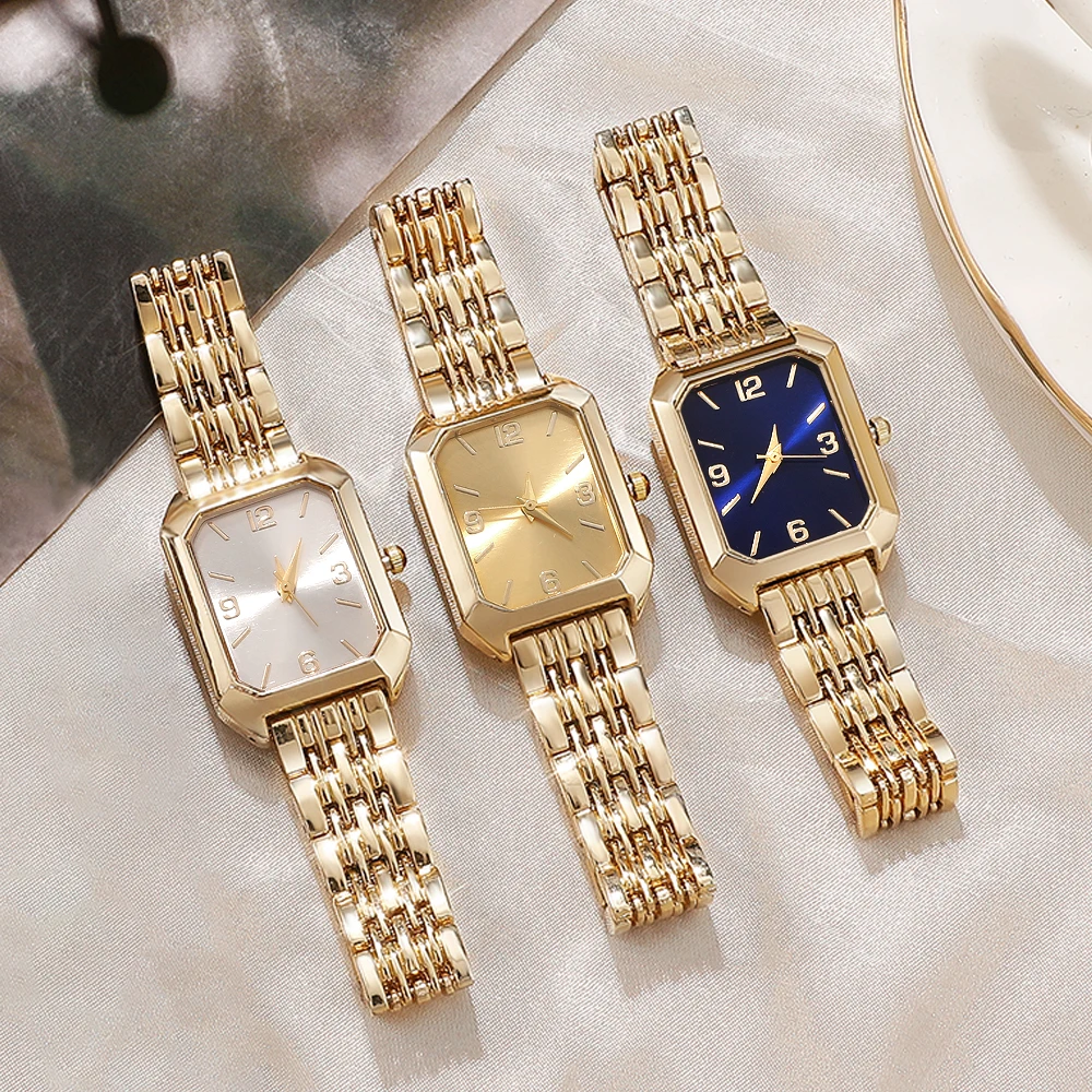 1pc Women's Retro Elegant Square Quartz Watch as a Gift for Friends and Family