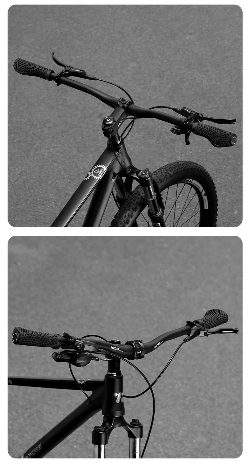 WEST BIKING 3D-Gedruckte Fahrradgriffe Stoßdämpfung Mountainbike Lenkerüberzug Professionelle MTB Ergonomische Griffgriffe – Detail 18