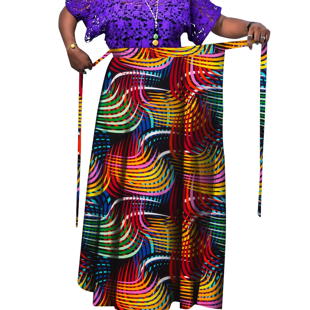 ORIENTAR Women Traditional Mermaid Long Skirt Dress Africa Bazin Riche Print Clothing Lady Women Loincloth Plus Size WY9792-2