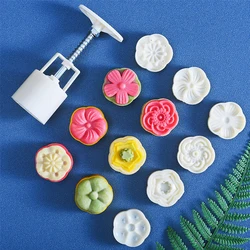 Mooncake Mold Set Pattern Seal, Suitable For Mid-Autumn Cakes, Diy Cookies, Flower Dessert Making Tools Baking Tool Home、