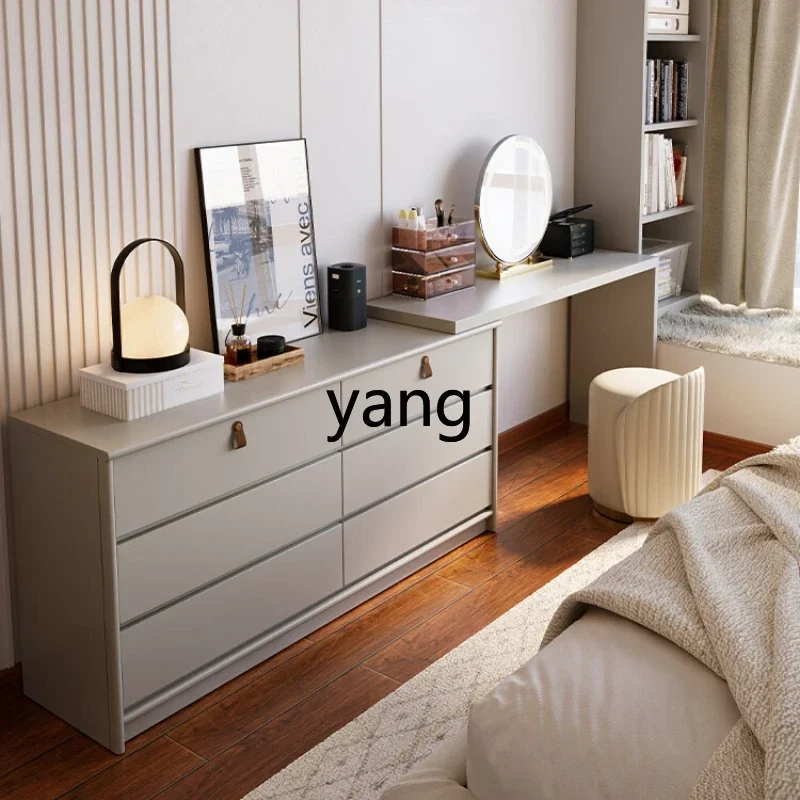 LH corner dresser bedroom modern simple chest cabinet integrated dressing table solid wood dressing table