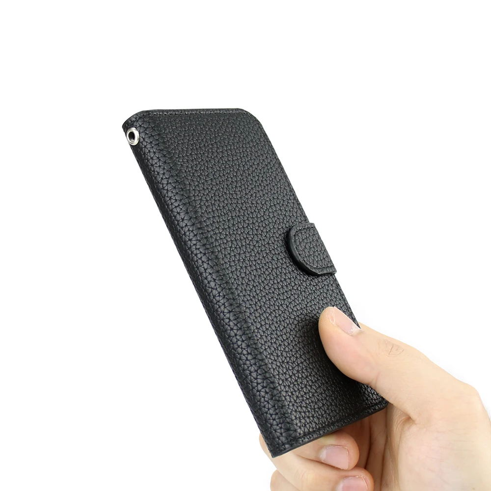 Notebook Style Case for DR. VAPE Model 2 Big Lychee PU Leather Palm Size Portable Cases With Magnet for Doctor Vape Model2