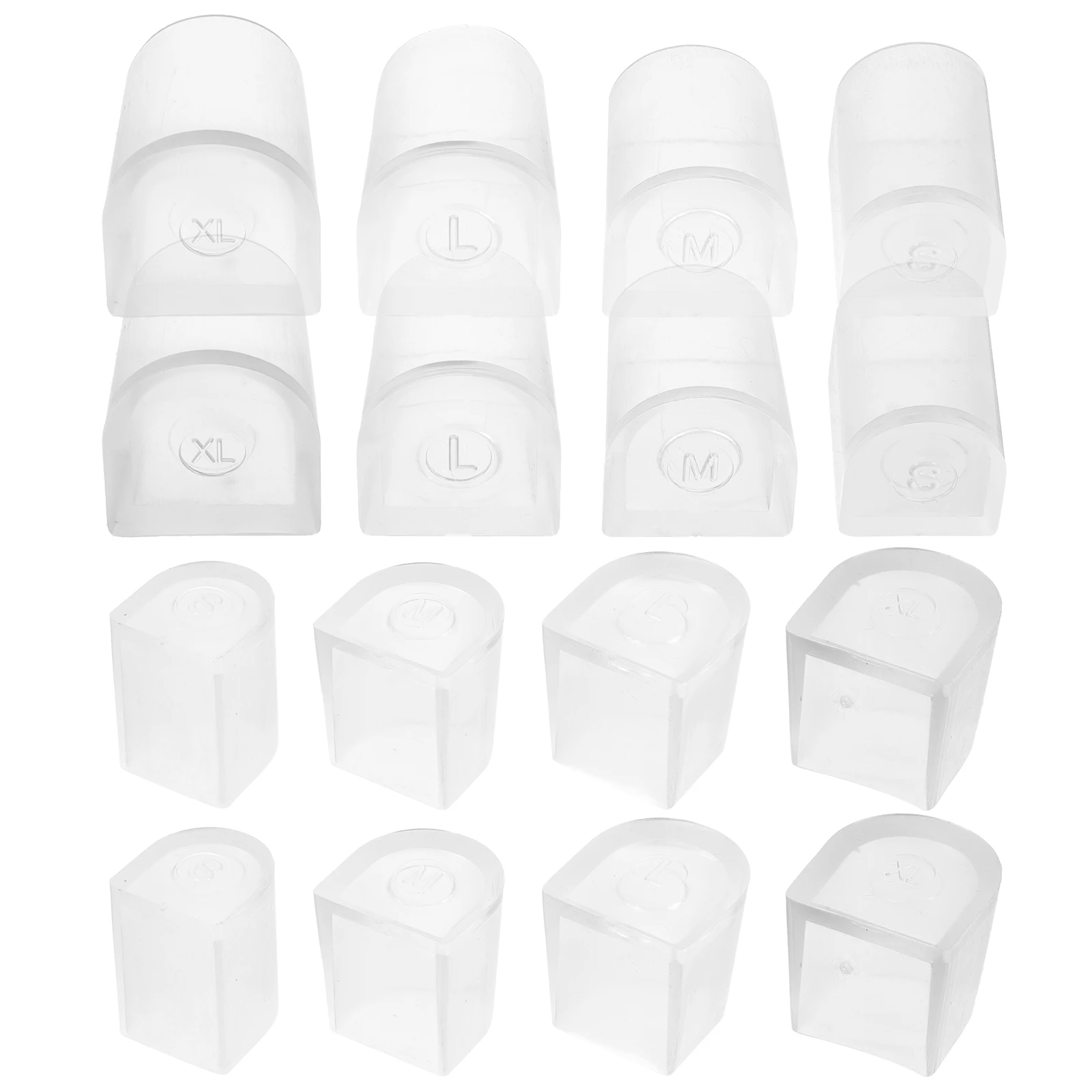 

High Heel Protectors Transparent Clear Covers Tips Caps Durable Non Slip Easy Use Different Sizes Shoe Accessories Home
