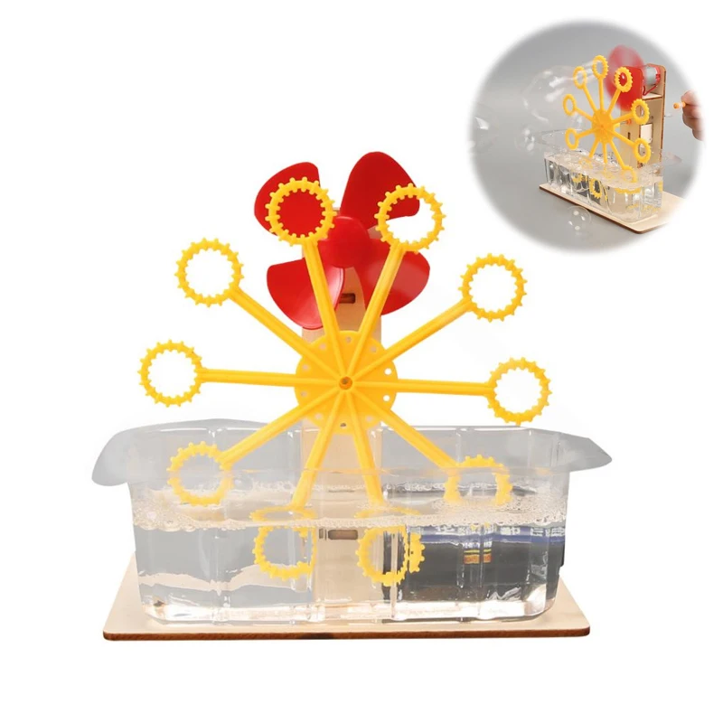 مجموعة واحدة من نماذج التجميع المصنوعة يدويًا للأطفال، لعبة ألغاز تعليمية لآلة الفقاعات، هدايا للأطفال (تحتاج إلى تجميع نفسك) #1