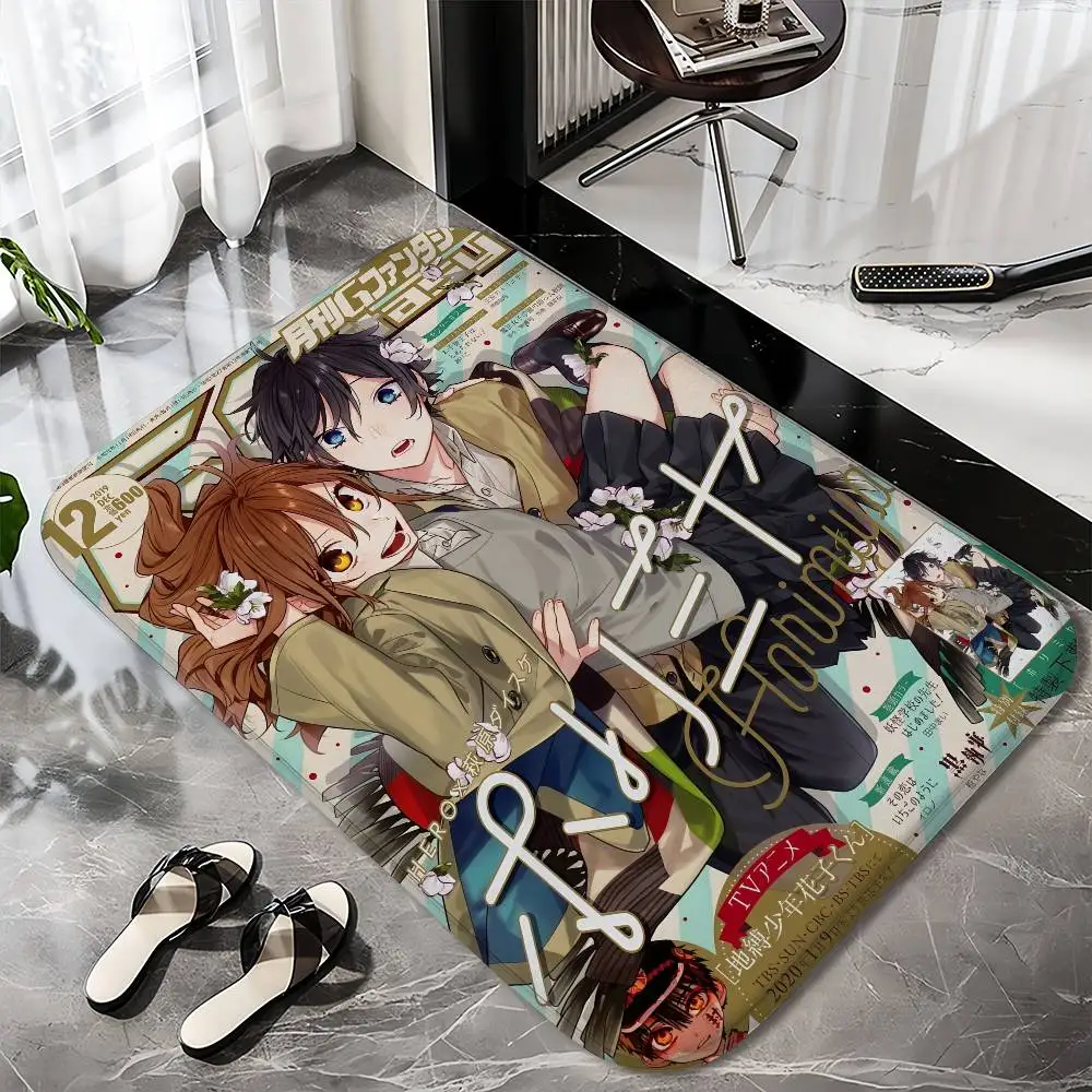 

Horimiya Floor Mat Printed Large Carpets Room And Bedroom Carpets Bathroom Anti Slip Door MATS Small Carpets