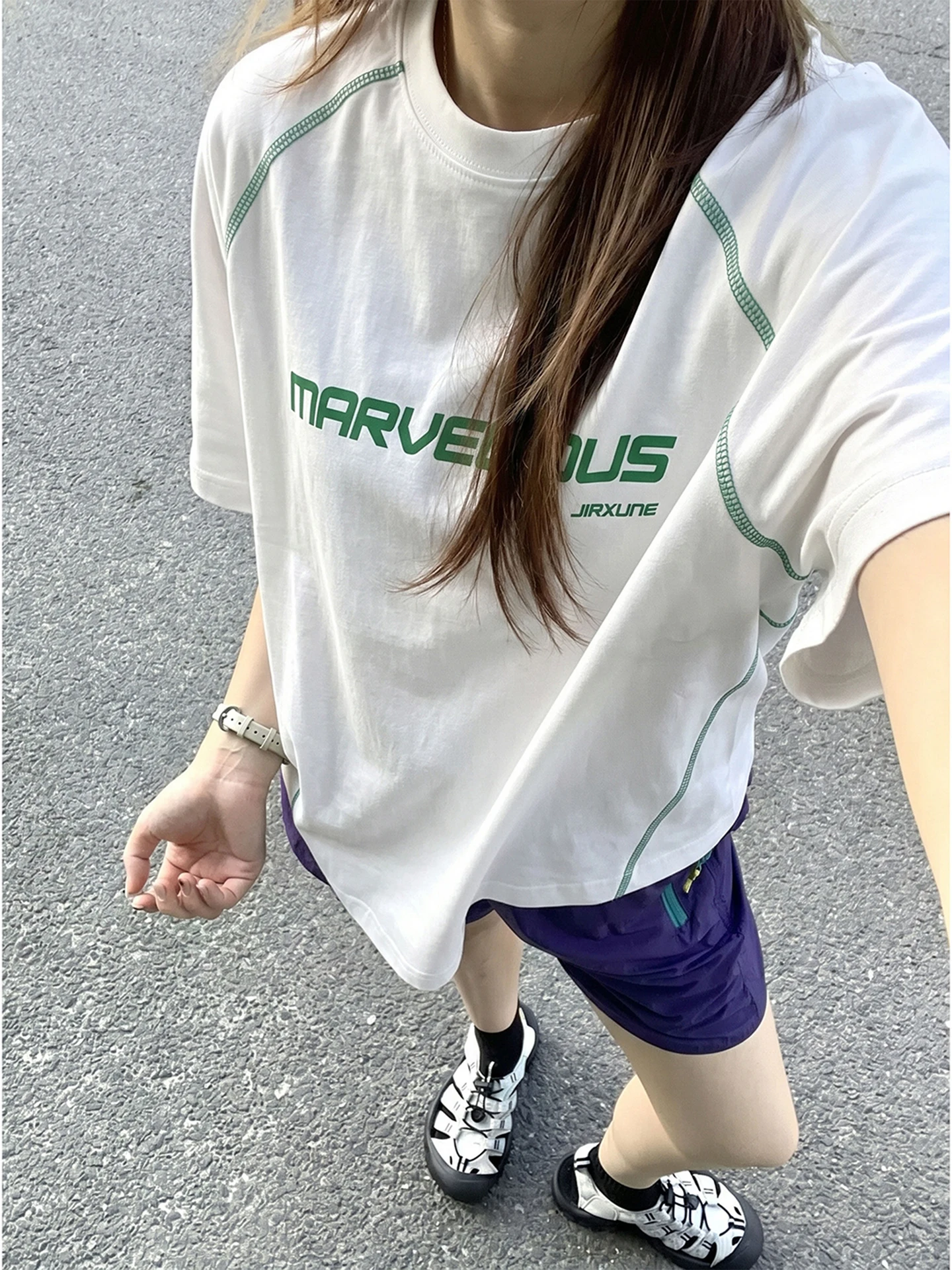 White Quick Dry Cycling Clothing Sport Short Sleeve Thin Ice Silk T-Shirt for Men And Women Summer Fitness Training Badminton - view 3