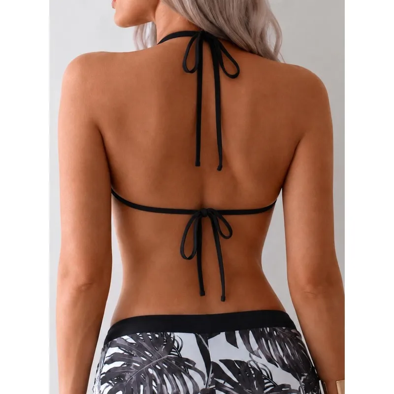 Ladies' black silver pointed nail sleeveless bikini short vest punk gothic top suitable for music festival parties