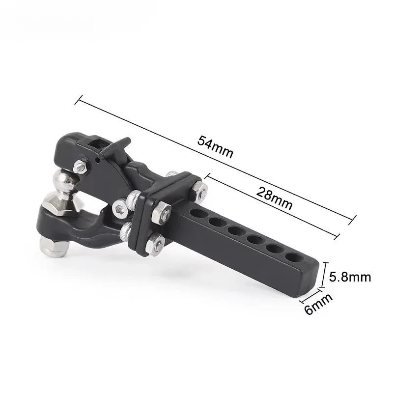 Tow Hook & Recovery Linkage Set for RC Crawlers - Fits CROSS/YK/TRX4/MJX/RLAARLO/KM, Scale Metal Upgrade Parts Accessories