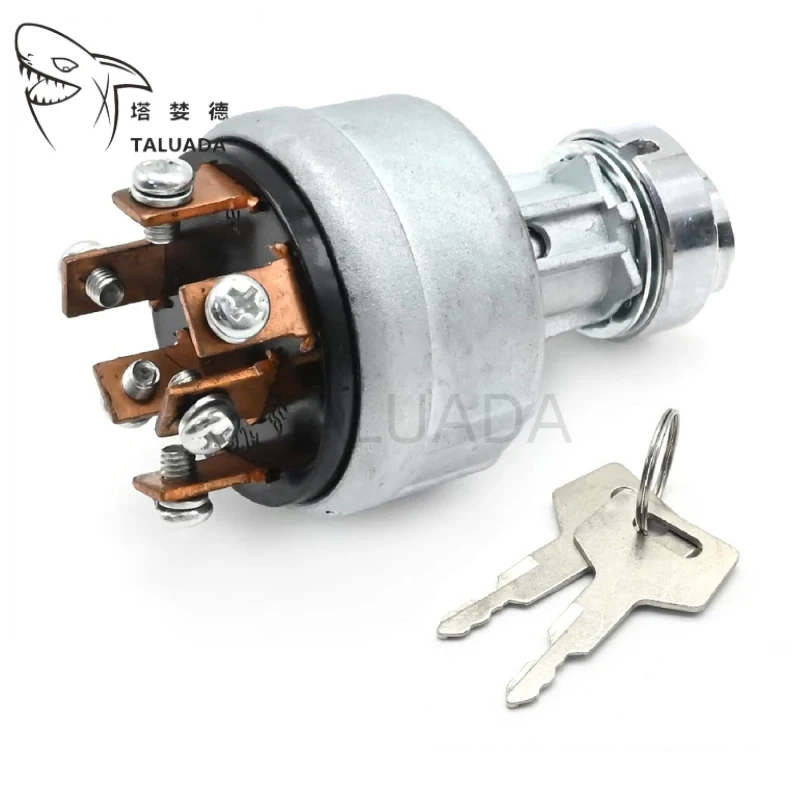 1700100023 Ignition Starter Switch with 2 PCS Key For Takeuchi TL130 TL150 TB125 TB135 TB145 TB175 Excavator Star Switch HOTSALE
