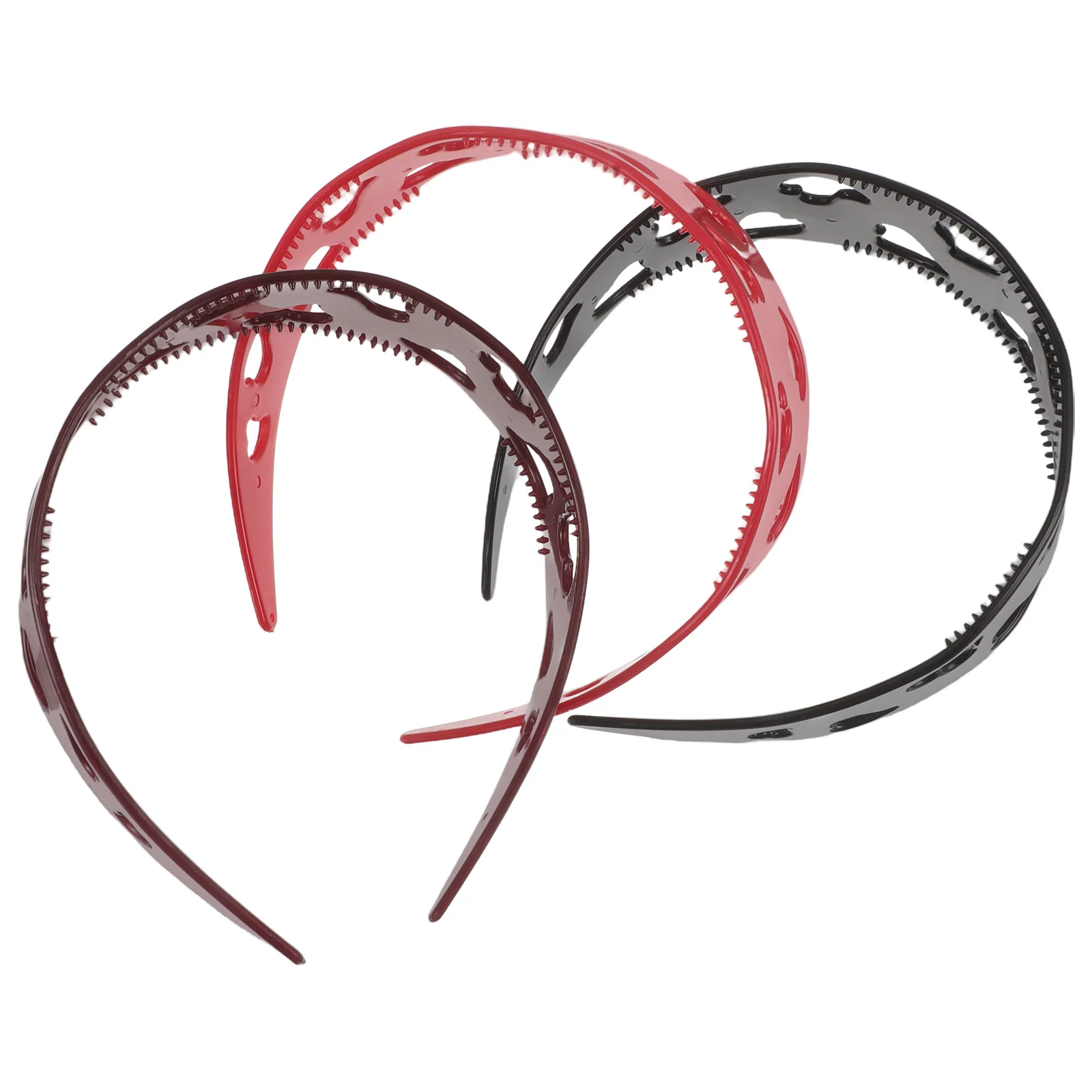 

3Pcs Valentines Day Heart Headbands Wide Love Heart Shape Plastic Hairbands for Women Fashion Hairbands Love Shaped Headband