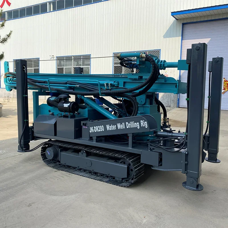 100m, 150m, 200m, 300m, 350m, 600Meters Steel Crawler Mounted Water Well Drilling Rig Machine Factory Price