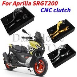 Motorcycle handbrake Adjustable Handle Brake Clutch Levers With logo For Aprilia SRGT200 SR GT 200