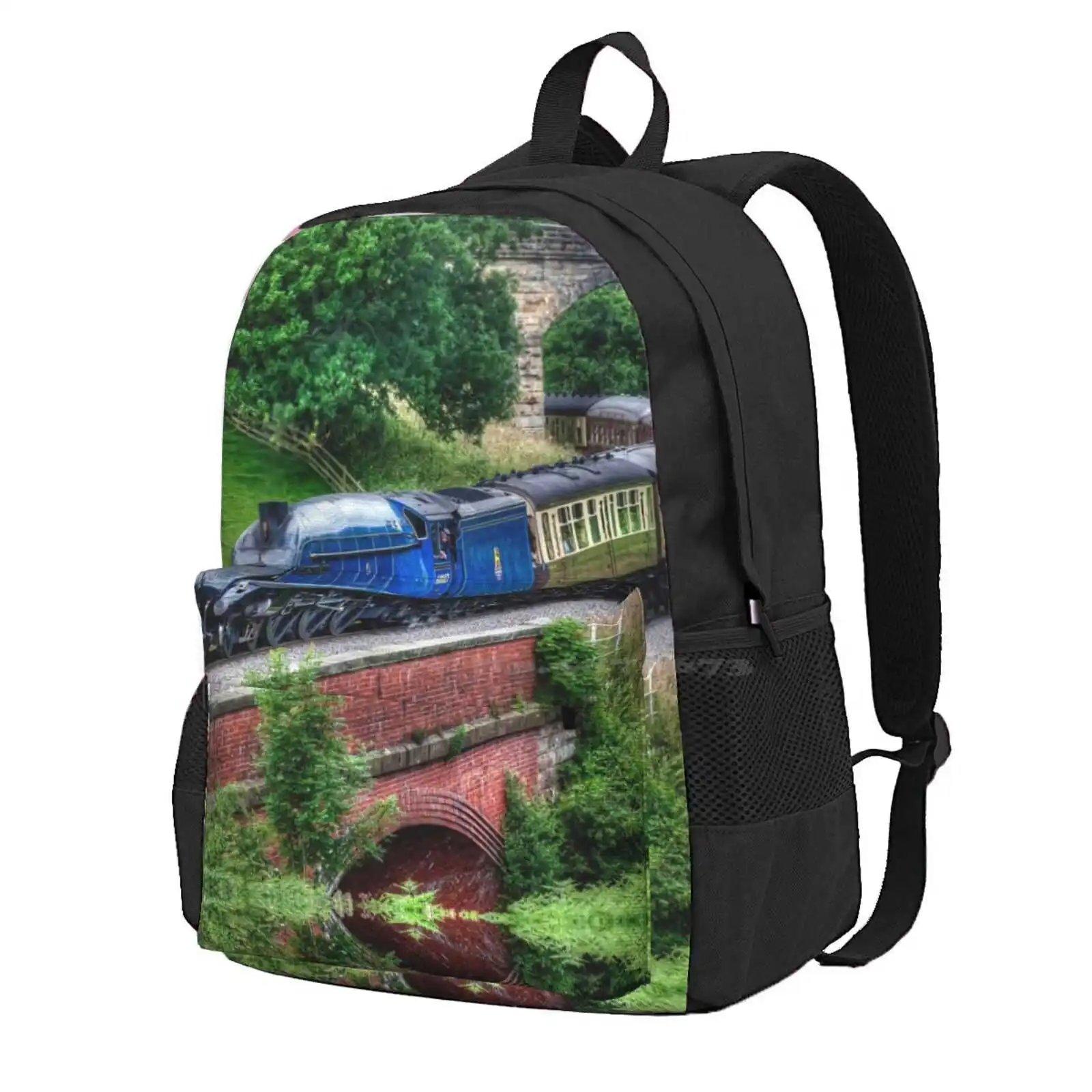 60007 Sir Nigel Gresley Locomotive Hot Sale Schoolbag Backpack Fashion Bags Sir Nigel Gresley Steam Engine Nymr North Yorkshire