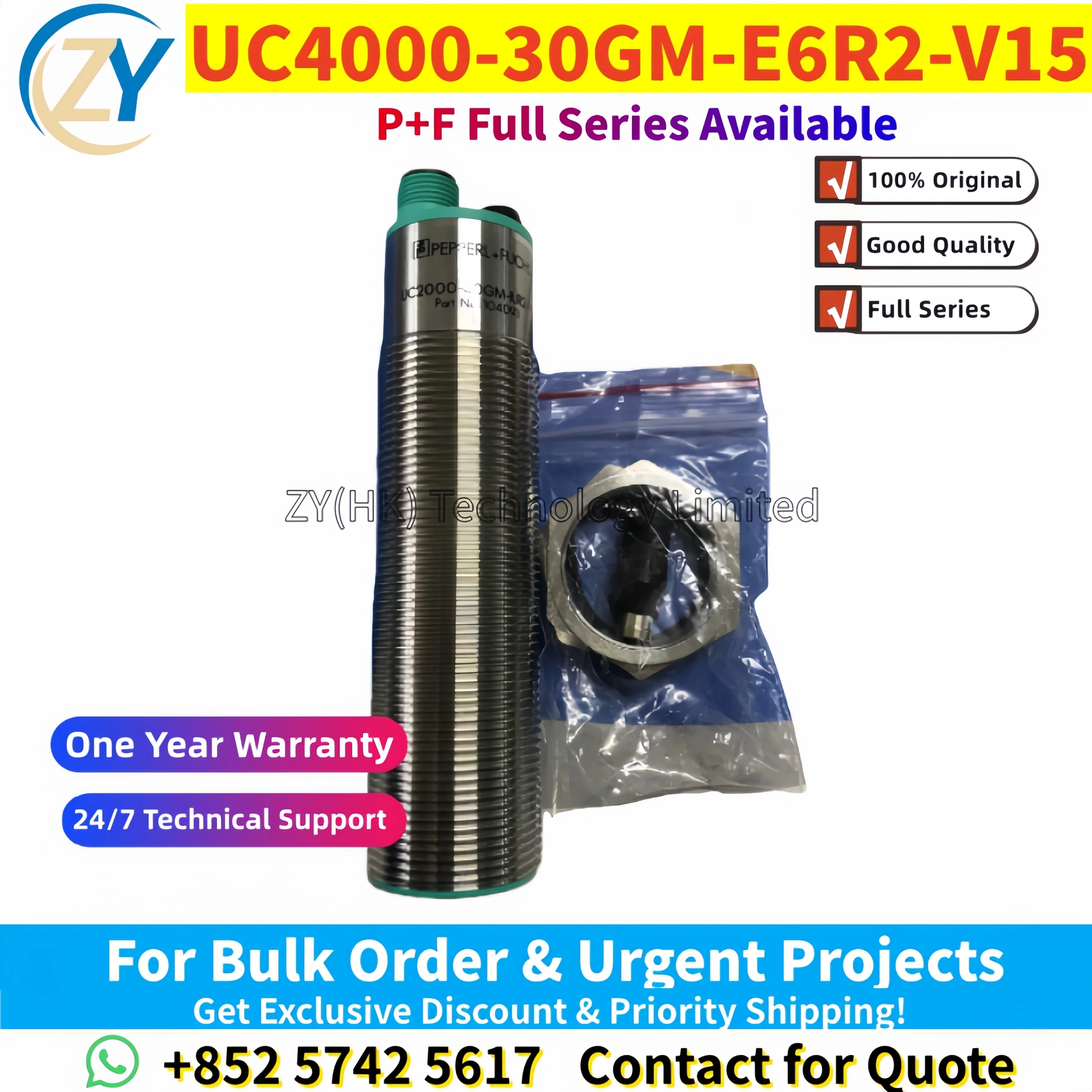 100% Original UC4000 UC2000 UC6000 UC500 UC4000-30GM-E6R2-V15 104095 Ultrasonic Sensor 2-Programmable Switch