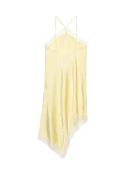 6 best sales שמלת סאטן עם קולר - №3