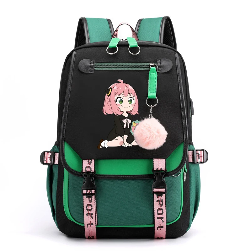 New Personality Creative Backpack Anime Anya Forger Printing Schoolbag Friends Women Men\'S Shoulder Travel Bag