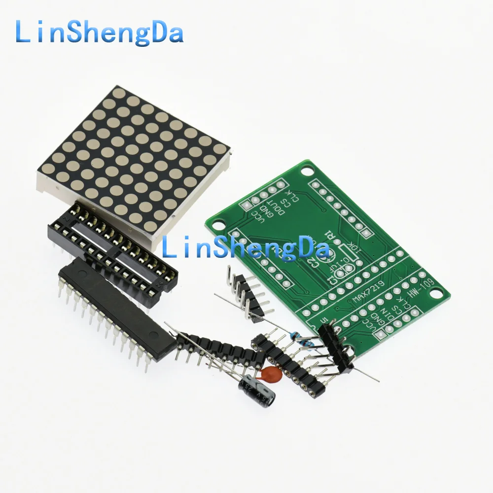 MAX7219 dot matrix finished/loose control module microcontroller display module