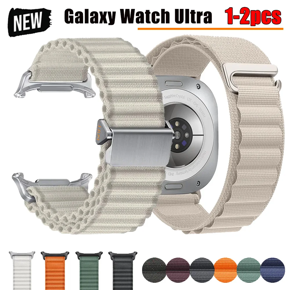 1-2 Stück Sport-Trail-Armband für Samsung Galaxy Watch Ultra 7 47mm Nylon-Armband Correa für Samsung Galaxy Ultra 2025 BAND Zubehör