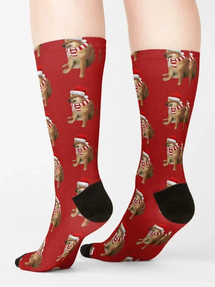 Cheems Doge Christmas Socks winter gifts luxe funny gift funny sock Socks For Girls Men's