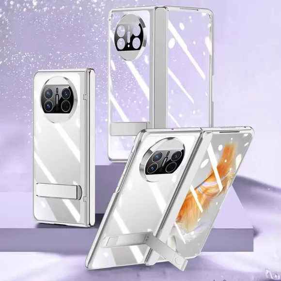 

Прозрачный чехол с магнитным шарниром и покрытием для Huawei Mate X6 MateX6 5G, полностью в комплект, чехол-подставка с закаленной пленкой