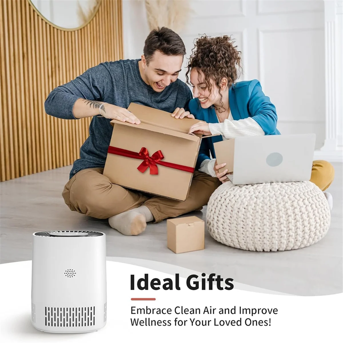 

AA25 Air Purifiers for Home Up to 650 Ft²,H13 True HEPA Air Filter for Pets Dust Odor Pollutants,PM2.5 Monitor, WiFi Control