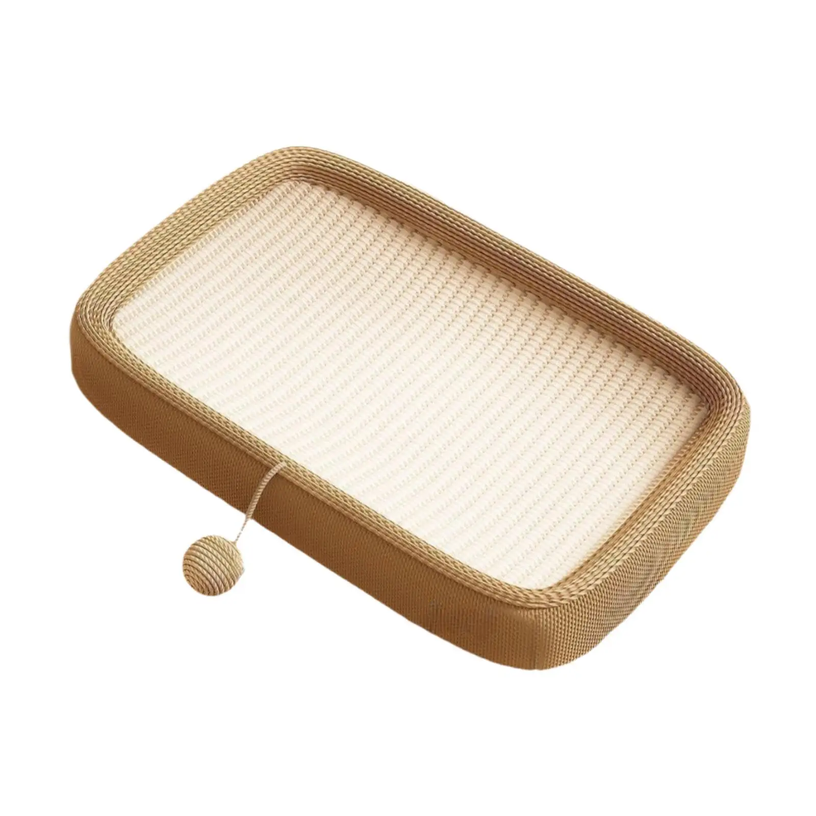 

Cat Scratcher Lounge Kitten Scratcher Board Pad with Play Ball Wear Resistant