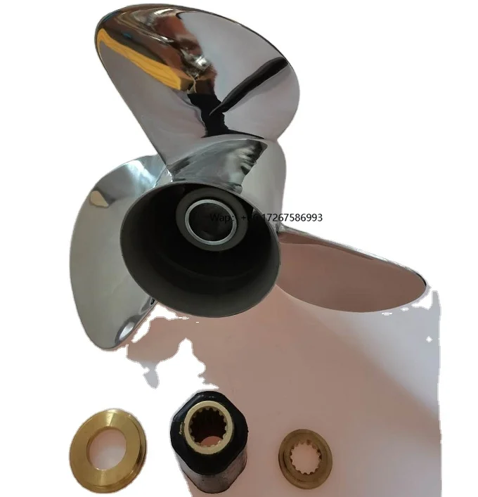 

3 Blade 13 3/4X17 R Boat prp Interchangeable Stainless Steel Propeller OUTBOARD PROPELLER MARINE PROPELLER