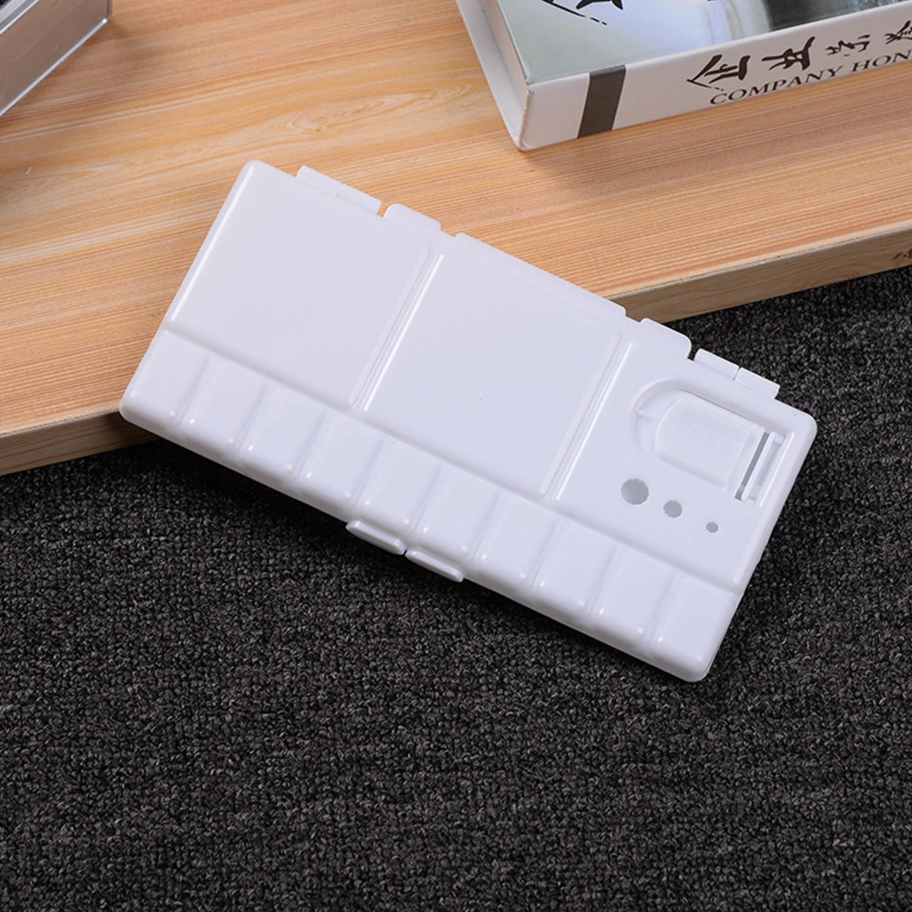 

2pcs Paint Tray Plastic Palette Round For Artists Students Easy To Clean Durable Lightweight Art Craft Painting Drawing